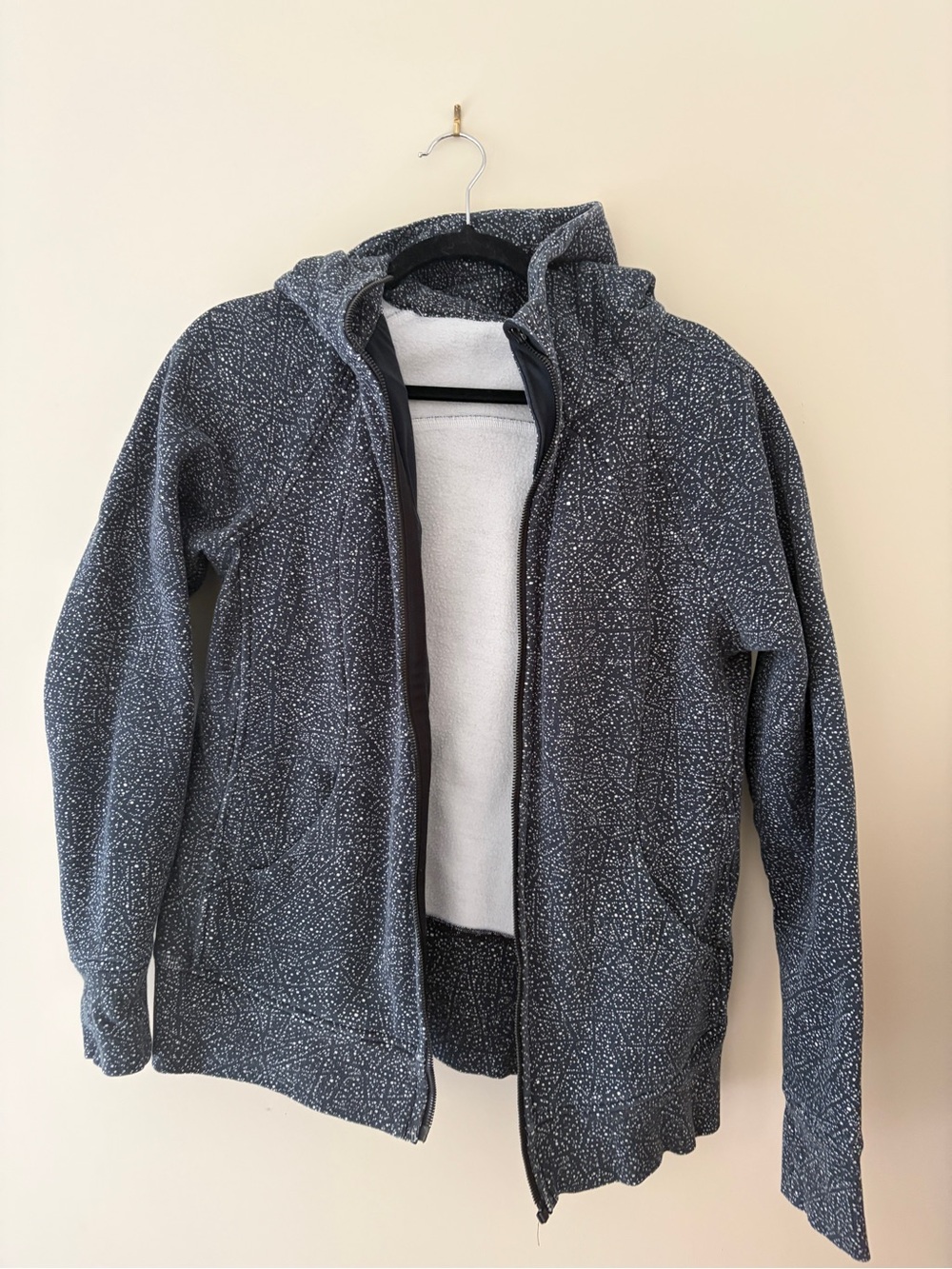 LULULEMON Scuba Hoodie Women’s Black Frozen Fizz Full Zip size 12